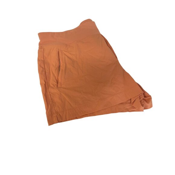 Athleta Trekkie North Shorts Womens 22 Orange Lightweight Stretch Casual Wear - Picture 4 of 4